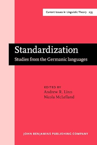 Imagen de archivo de Standardization. Studies from the Germanic languages. a la venta por Revaluation Books