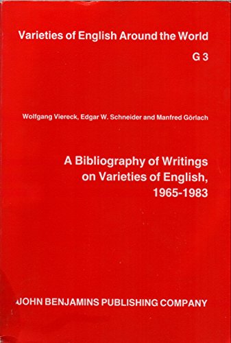 Imagen de archivo de A Bibliography of Writings on Varieties of English, 1965-1983 a la venta por Better World Books: West