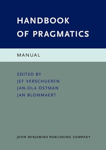 Imagen de archivo de Handbook of Pragmatics: Manual a la venta por Phatpocket Limited