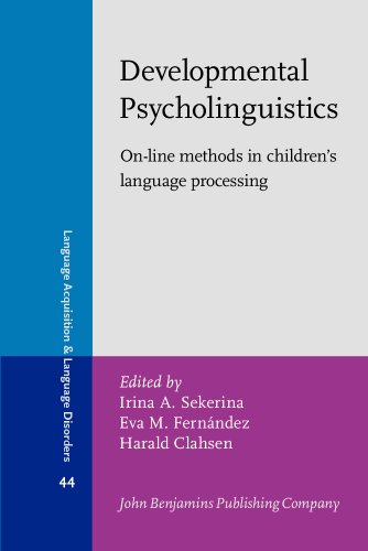 Beispielbild fr Developmental Psycholinguistics: On-line methods in children's language processing (Language Acquisition and Language Disorders) zum Verkauf von Books From California