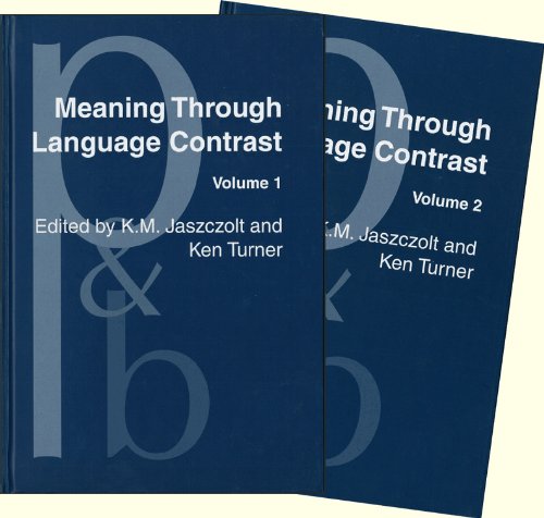 Imagen de archivo de Meaning Through Language Contrast 2 volume set a la venta por D2D Books