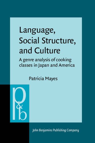 Beispielbild fr Language, Social Structure, and Culture. A genre analysis of cooking classes in Japan and America. zum Verkauf von Revaluation Books