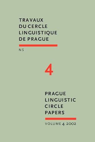 Beispielbild fr Prague Linguistic Circle Papers, Volume 4: Travaux du cercle linguistique de Prague nouvelle s?rie. zum Verkauf von Yushodo Co., Ltd.