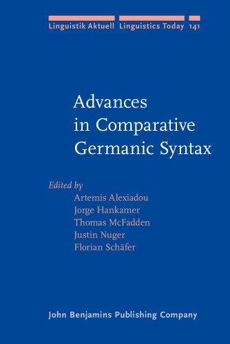 Beispielbild fr Advances in Comparative Germanic Syntax (Linguistik Aktuell/Linguistics Today) zum Verkauf von Books From California