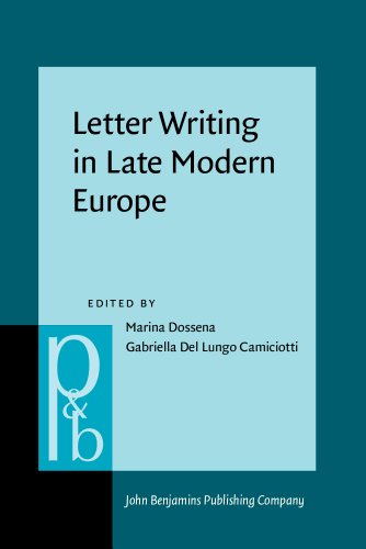 Stock image for Letter Writing in Late Modern Europe (Pragmatics & Beyond New Series) for sale by Books From California