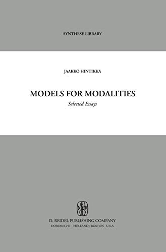 Models for Modalities: Selected Essays (Synthese Library) [Hardcover ] - Hintikka, Jaakko