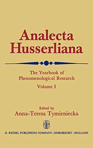 Stock image for Analecta Husserliana: the yearbook of phenomenological research volume 1 for sale by Green Ink Booksellers