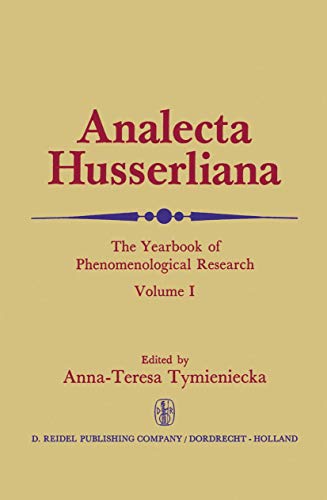 9789027701718: Analecta Husserliana, Vol. 1
