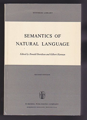 9789027701954: Semantics of Natural Language