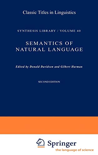 Beispielbild fr Synthese Library: Semantics of Natural Language zum Verkauf von Anybook.com