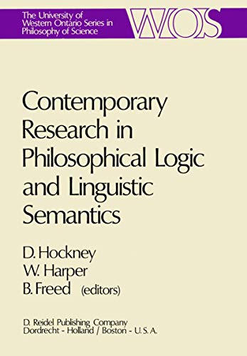 Beispielbild fr Contemporary Research in Philosophical Logic and Linguistic Semantics zum Verkauf von Anybook.com