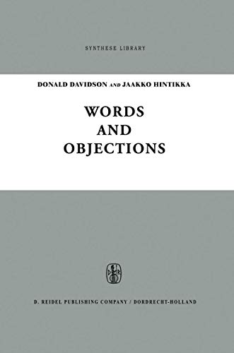 Imagen de archivo de Words and Objections: Essays on the Work of W.V. Quine a la venta por Grey Matter Books