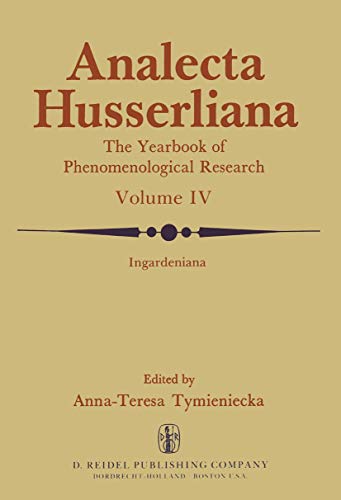 Beispielbild fr Ingardeniana: A Spectrum of Specialized Studies Establishing the Field of Research (Analecta Husserliana) zum Verkauf von Prior Books Ltd
