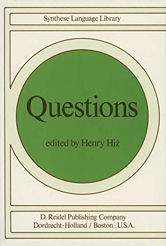 Stock image for Texts and Studies in Linguistics and Philosophy: Questions (Volume 1) for sale by Anybook.com