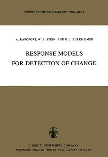 Beispielbild fr Response Models for Detection of Change. zum Verkauf von Kloof Booksellers & Scientia Verlag