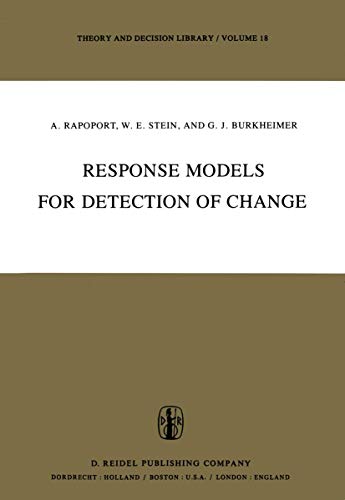 Stock image for Response Models for Detection of Change. for sale by Kloof Booksellers & Scientia Verlag