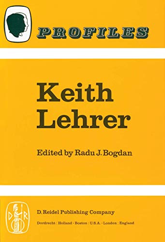 Beispielbild fr Keith Lehrer zum Verkauf von Webbooks, Wigtown