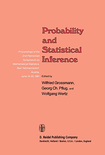 Probability and Statistical Inference - Grossmann, Wilfried|Pflug, Georg Ch.|Wertz, Wolfgang