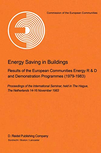 Energy Saving in Buildings: Results of the European Communities Energy R&D and Demonstration Prog...