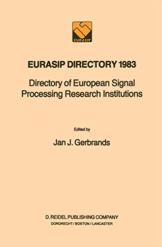 9789027718242: Eurasip Directory 1983: Directory of European Signal Processing Research Institutions