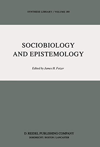 Imagen de archivo de Sociobiology and Epistemology a la venta por Green Ink Booksellers