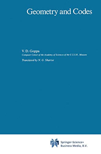 9789027727763: Geometry and Codes (Mathematics and its Applications, 24)