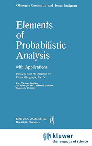 Beispielbild fr Elements of Probabilistic Analysis with Applications (Mathematics and its Applications, 36) zum Verkauf von Lucky's Textbooks
