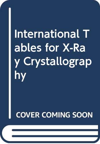 9789027790750: International Tables for X-Ray Crystallography: 4