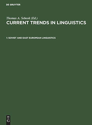 9789027912428: Soviet and East European Linguistics: 1 (Current Trends in Linguistics, 1)