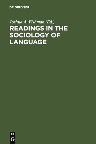 Stock image for Readings in the Sociology of Language for sale by Better World Books