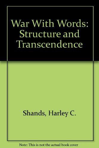 Beispielbild fr War With Words: Structure and Transcendence (Approaches to Semiotics [as]) zum Verkauf von GuthrieBooks