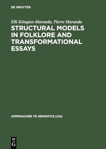 Stock image for Structural Models in Folklore and Transformational Essays for sale by GuthrieBooks