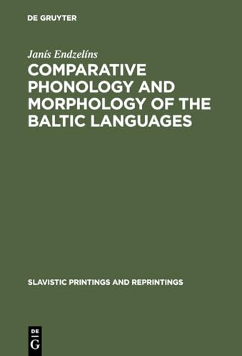 Stock image for Comparative Phonology and Morphology of the Baltic Languages for sale by Revaluation Books
