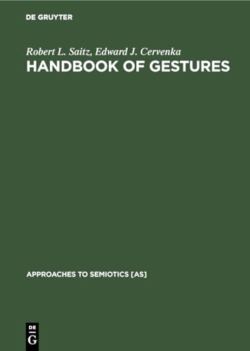 Imagen de archivo de Handbook of Gestures . Colombia and the United States. a la venta por Ganymed - Wissenschaftliches Antiquariat