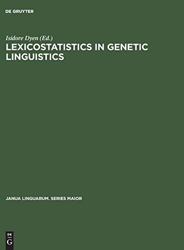 Imagen de archivo de Lexicostatistics in Genetic Linguistics: Proceedings of the Yale Conference. a la venta por Yosemite Street Books