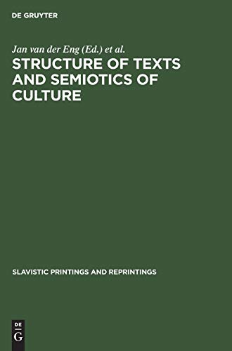 9789027925145: Structure of Texts and Semiotics of Culture (Slavistic Printings and Reprintings, 294)