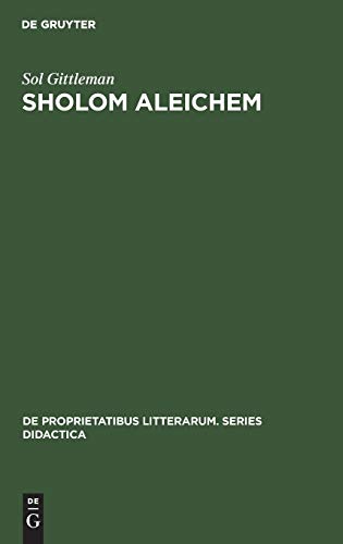 9789027926067: Sholom Aleichem: A Non Critical Introduction: 3