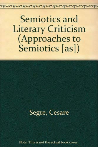 Imagen de archivo de Semiotics and Literary Criticism a la venta por Firefly Bookstore