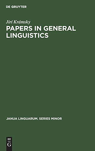 Papers in General Linguistics. Janua Linguarum Ser. Minor Bd. 209.