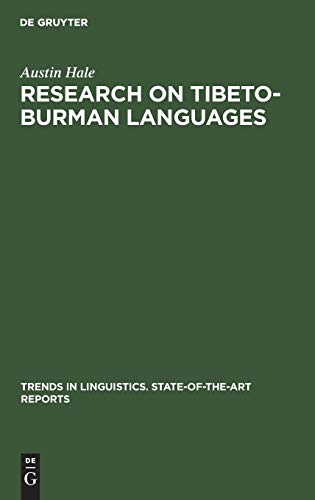 Stock image for Research on Tibeto-Burman Languages (Trends in Linguistics. State-of-the-Art Reports, 14) for sale by Joseph Burridge Books