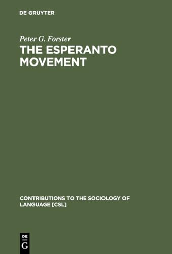 Beispielbild fr The Esperanto Movement zum Verkauf von Better World Books