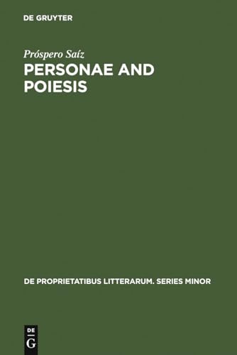 9789027934949: Personae and Poiesis: The Poet and the Poem in Medieval Love Lyric: 17