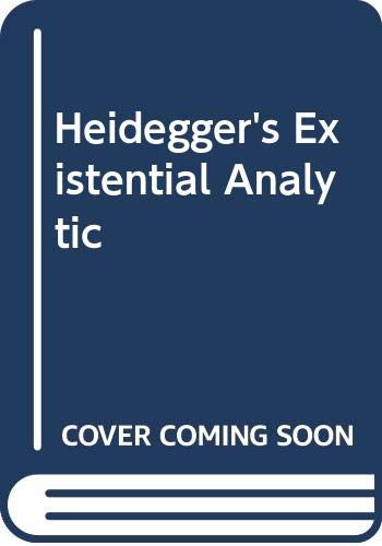 9789027975140: Heidegger's existential analytic