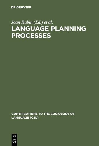 Stock image for Language Planning Processes (Contributions to the Sociology of Language [Csl]) for sale by HPB-Red