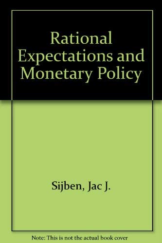 Stock image for Rational Expectations and Monetary Policy for sale by NEPO UG