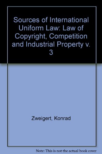 Sources of International Uniform Law (9789028600430) by Konrad Zweigert
