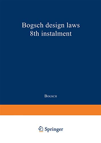 Stock image for Bogsch Design Laws 8th Instalment for sale by Chiron Media