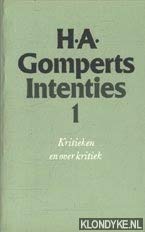 Stock image for Intenties 1 : Kritieken en over kritiek for sale by Kloof Booksellers & Scientia Verlag