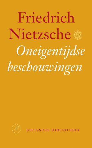 Stock image for Oneigentijdse beschouwingen (De Nietzsche-bibliotheek) for sale by SAVERY BOOKS