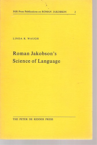 Beispielbild fr Roman Jakobson's Science of Language zum Verkauf von Better World Books: West